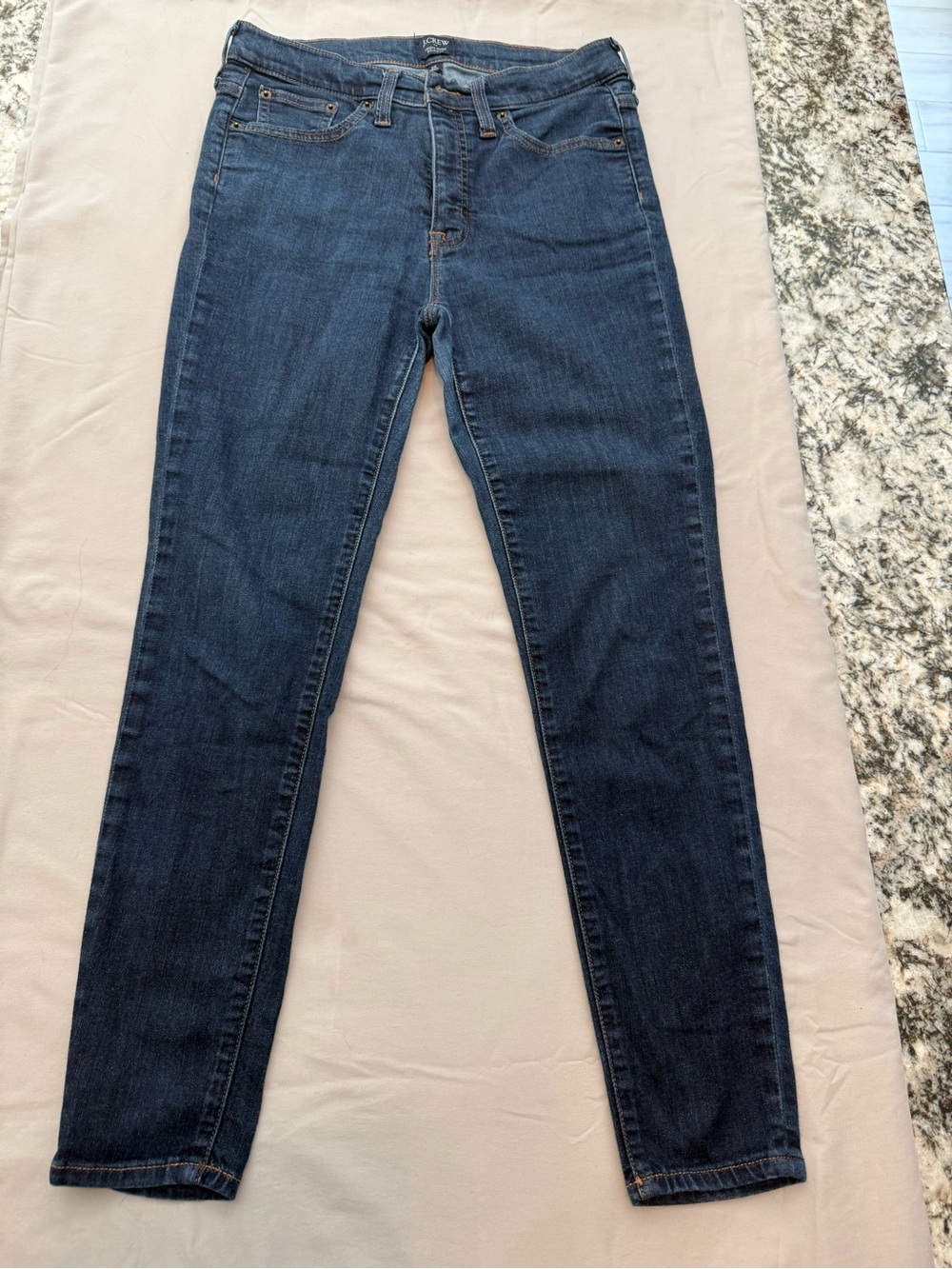 J. Crew Dark Blue Skinny Stretch Jeans